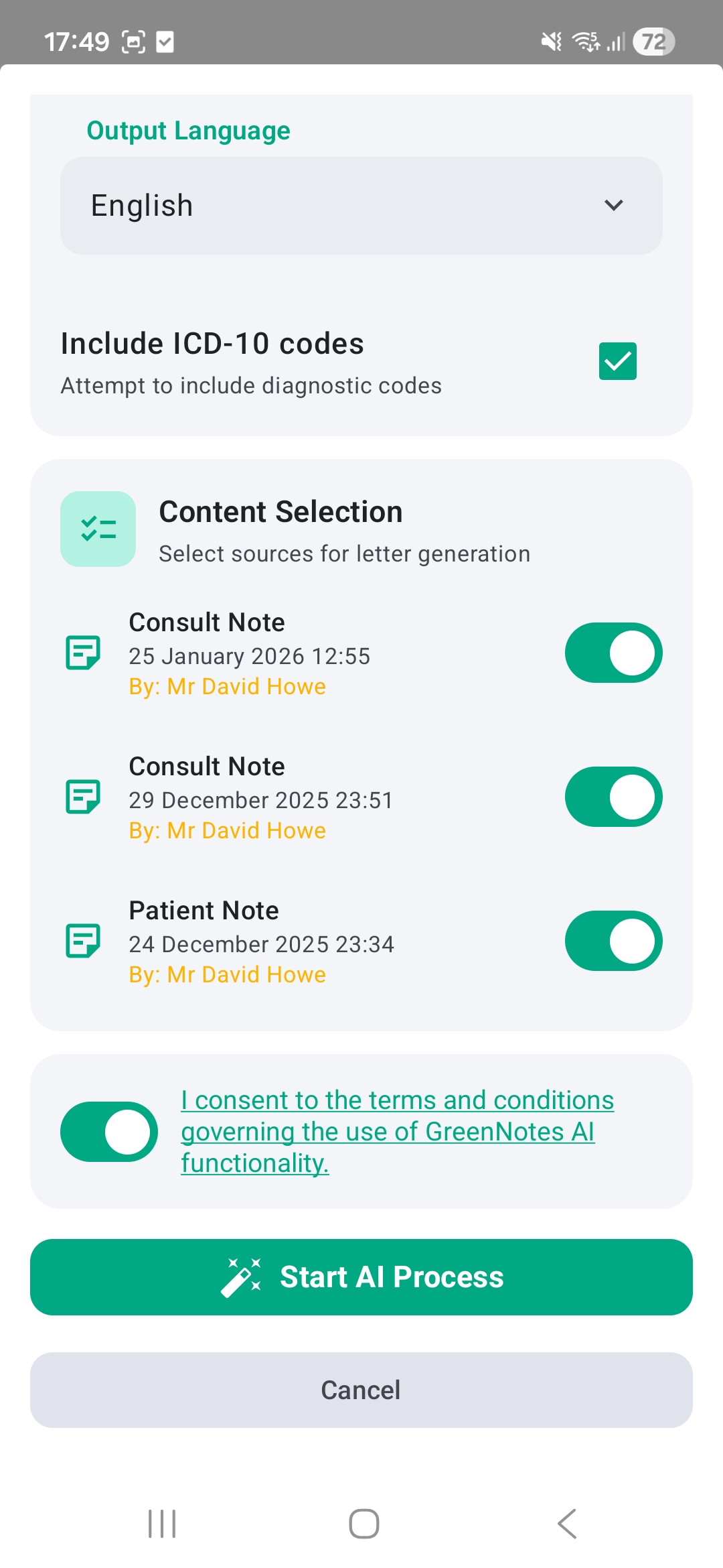 Auto Letter Generation